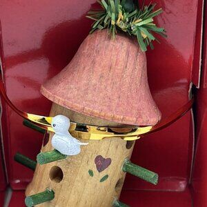 Enesco Small Wonders Home Tweet Home‎ Ornament Wooden Birdhouse 1989 Vintage